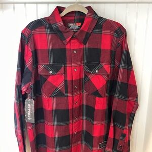 Troll Co. Gridlock Plaid Flannel Shirt